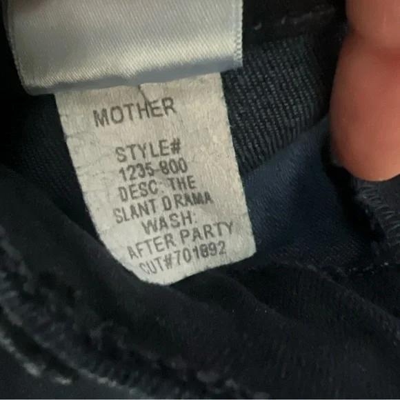 MOTHER Dark Blue Flare Jeans The Slant Drama 29 - Picture 7 of 11